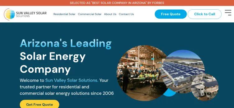 Screenshot Sun Valley Solar Solutions