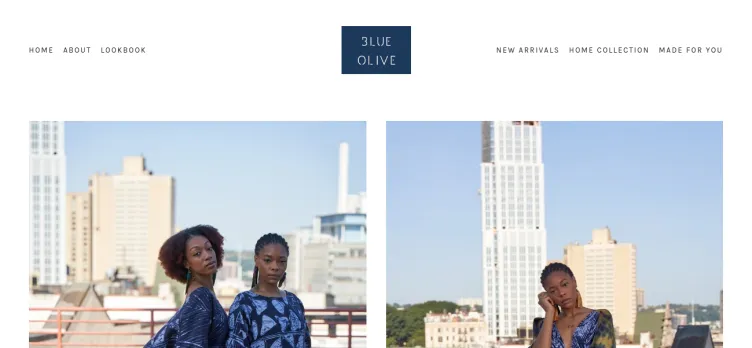 Screenshot Blue Olive Resort Clothing