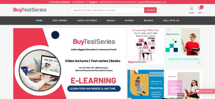 Screenshot BuyTestSeries