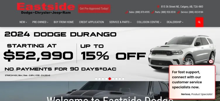 Screenshot Eastside Dodge Chrysler Jeep Ram FIAT