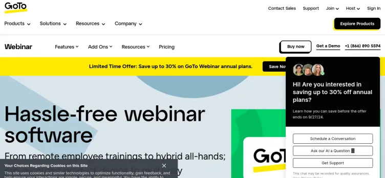 Screenshot GoToWebinar