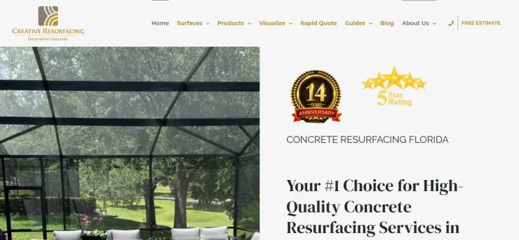 Screenshot Creative Resurfacing Solutions