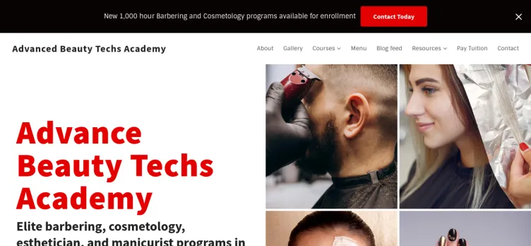 Screenshot Advance Beauty Techs Academy