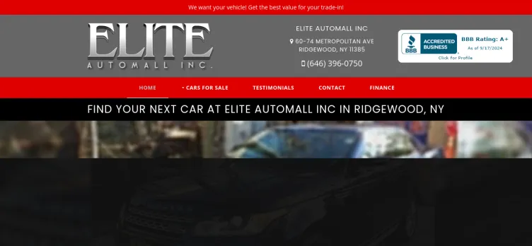 Screenshot Elite Auto Mall