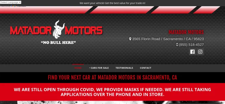 Screenshot Matador Motors