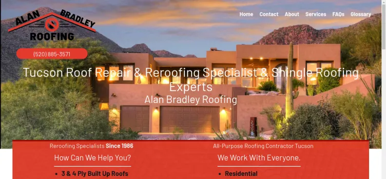 Screenshot Alan Bradley Roofing