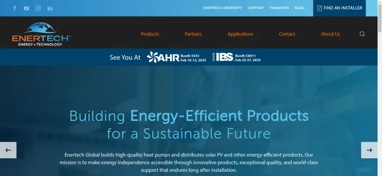 Screenshot Enertech Global