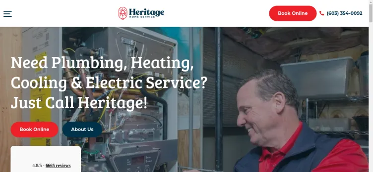 Screenshot Heritage Home Service