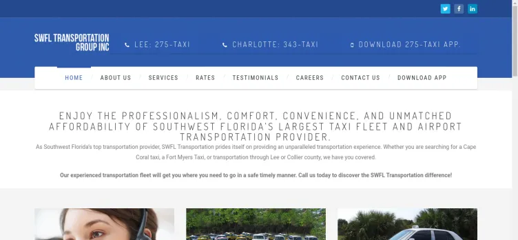 Screenshot SWFL Transportation Group