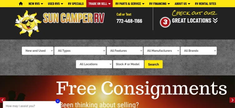 Screenshot Sun Camper Liquidators Limited Liability Company