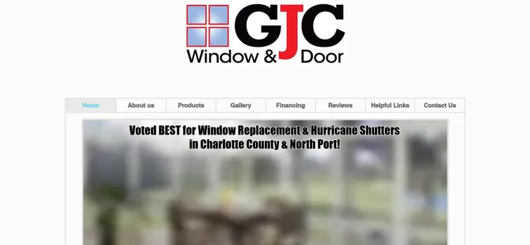 Screenshot GJC Window and Door