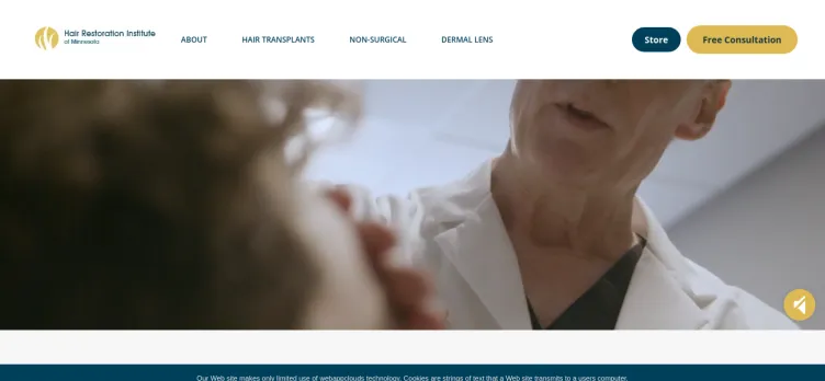 Screenshot Hair Restoration Institute of Minnesota