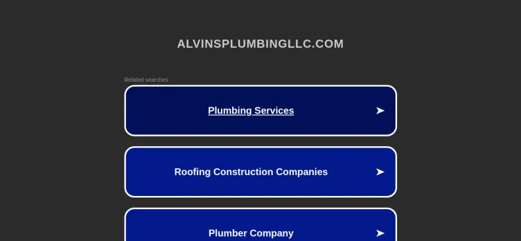 Screenshot Alvin's Plumbing And Heating