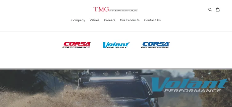 Screenshot TMG Performance Products