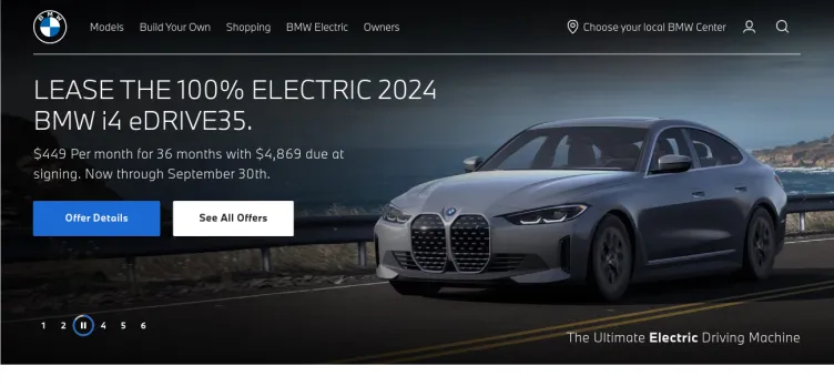 Screenshot BMW of North America