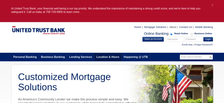 Screenshot United Trust Bank