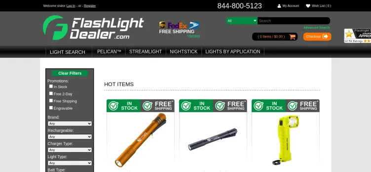 Screenshot Flash Light Dealer