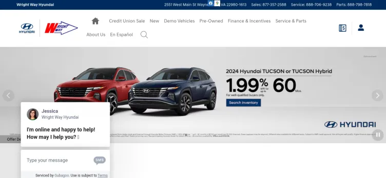 Screenshot Wright Way Hyundai