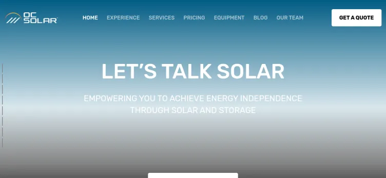 Screenshot Orange County Solar