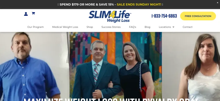 Screenshot Slim4Life Weight Loss Centers - Greater Kansas City Area