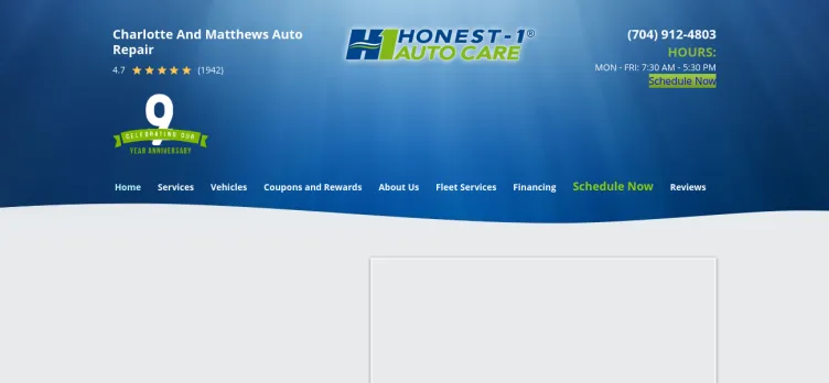 Screenshot Honest 1 Auto Care