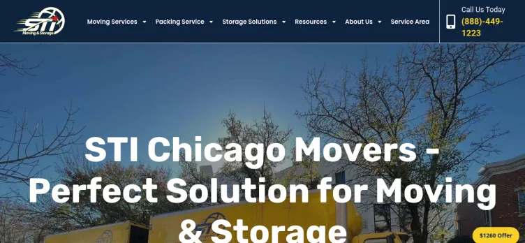 Screenshot STI Moving & Storage