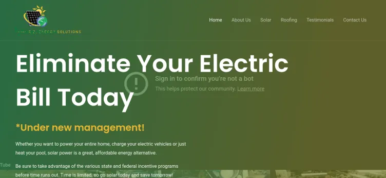 Screenshot EZ Energy Solutions