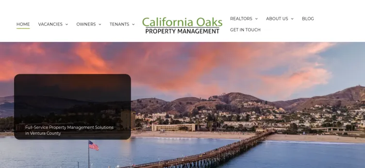 Screenshot California Oaks Property Management