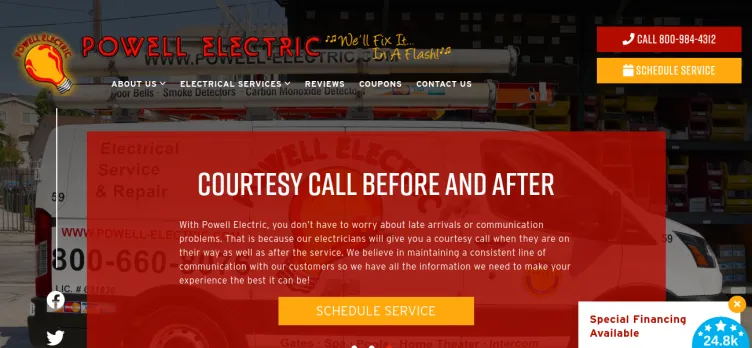 Screenshot Powell Electric