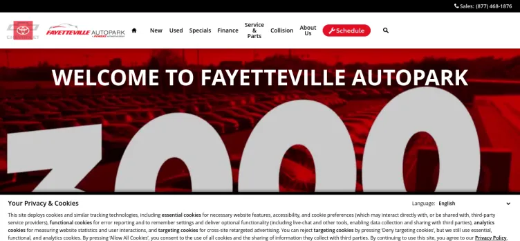 Screenshot Fayetteville Auto Park