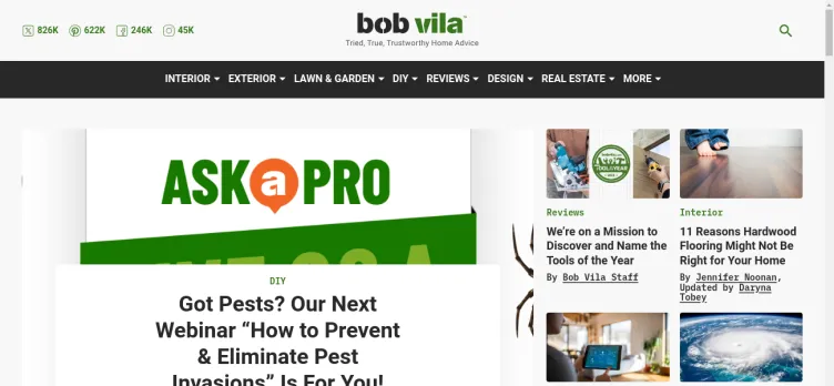 Screenshot Bob Vila