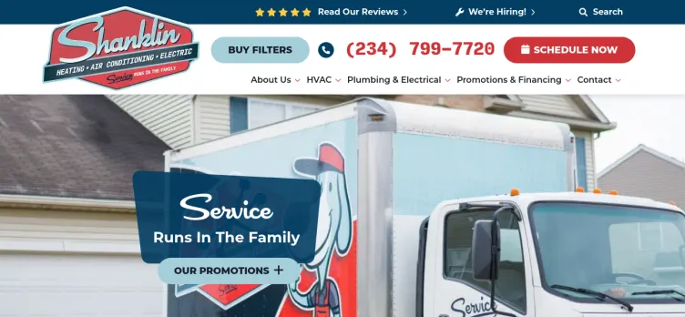 Screenshot Shanklin Heating And Air Conditioning