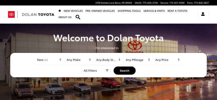 Screenshot Dolan Toyota