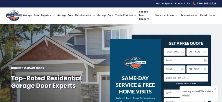 Screenshot Boulder Garage Door