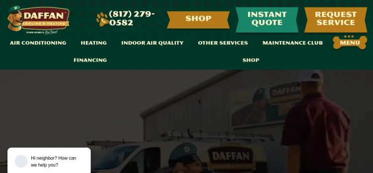 Screenshot Daffan Cooling & Heating