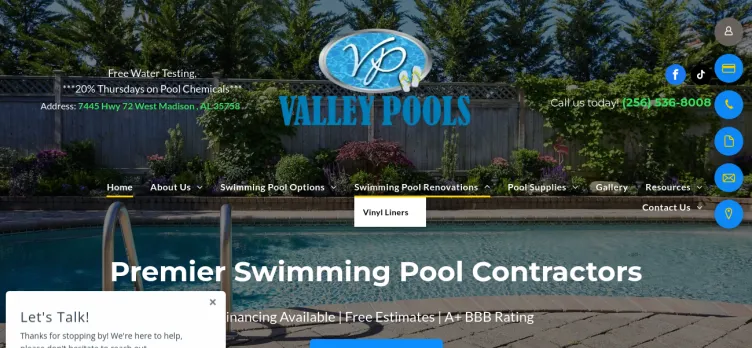 Screenshot Valley Pools