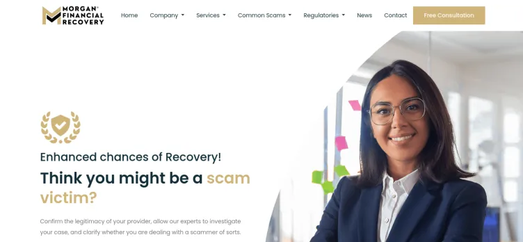 Screenshot Morgan Financial Recovery