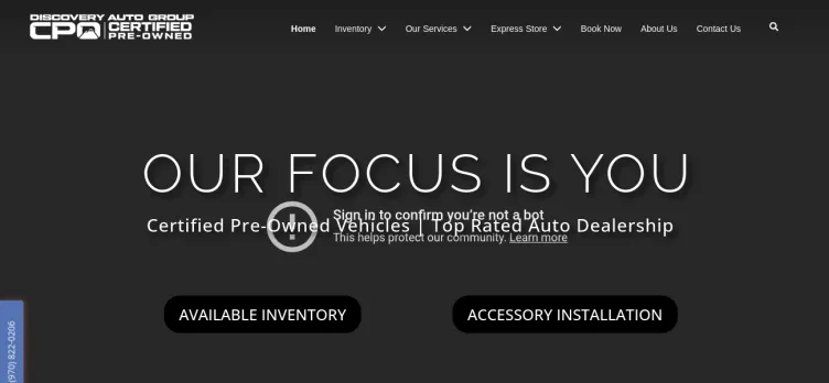 Screenshot Discovery Auto Group