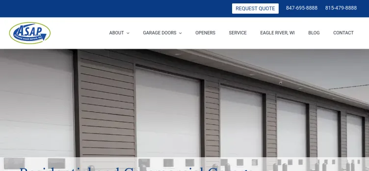 Screenshot ASAP Garage Door Repair