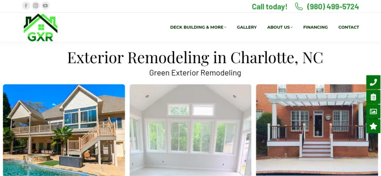 Screenshot Green Exterior Remodeling