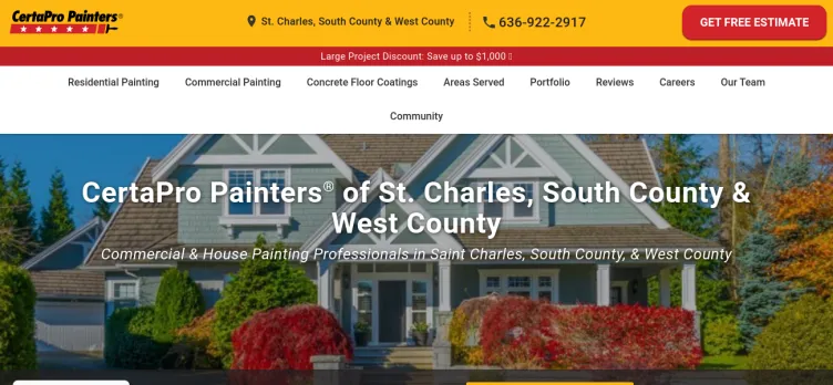 Screenshot CertaPro Painters of St Charles, South County, & West County