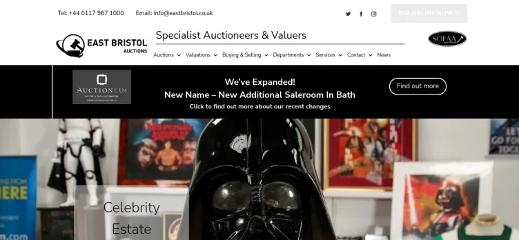 Screenshot East Bristol Auctions