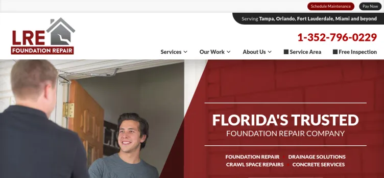 Screenshot LRE Foundation Repair