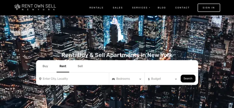 Screenshot NY Rent Own Sell