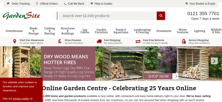 Screenshot Garden Site