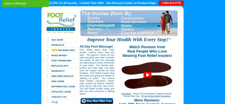 Screenshot Foot Relief Insoles