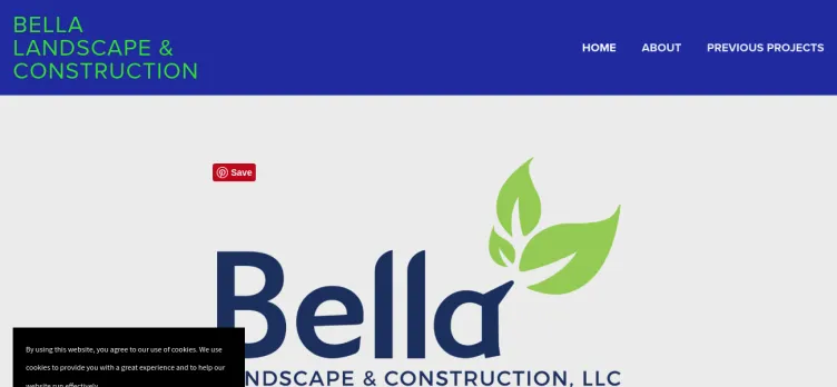 Screenshot Bella Landscape & Construction