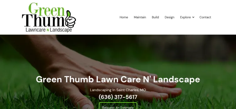 Screenshot Green Thumb Lawn Care N Landscape