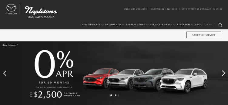 Screenshot Oak Lawn Mazda