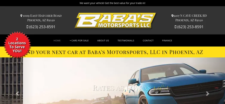 Screenshot Baba's Motorsports